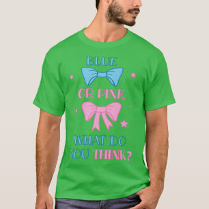Camiseta Fiesta de revelación de sexo azul o rosa para bebé