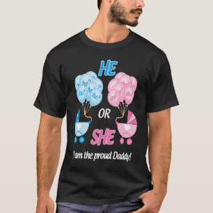 Camiseta Fiesta de revelación de sexo de bebé Yo estoy orgu