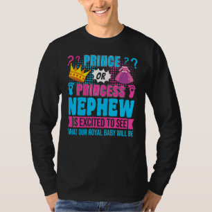Camiseta Fiesta de Revelación del Sexo del Bebé Sobrino Prí