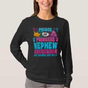 Camiseta Fiesta de Revelación del Sexo del Bebé Sobrino Prí
