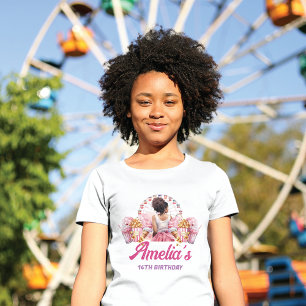 Camiseta Fiesta de Rollercoaster personalizada afroamerican