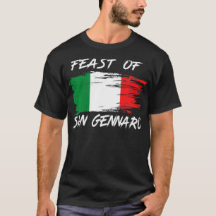 Camiseta Fiesta De San Gennaro Traje Pequeña Italia Nueva 