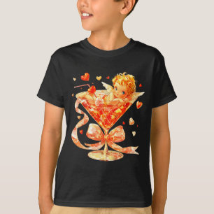 Camiseta Fiesta de San Valentín Retro Cupido Coqueta