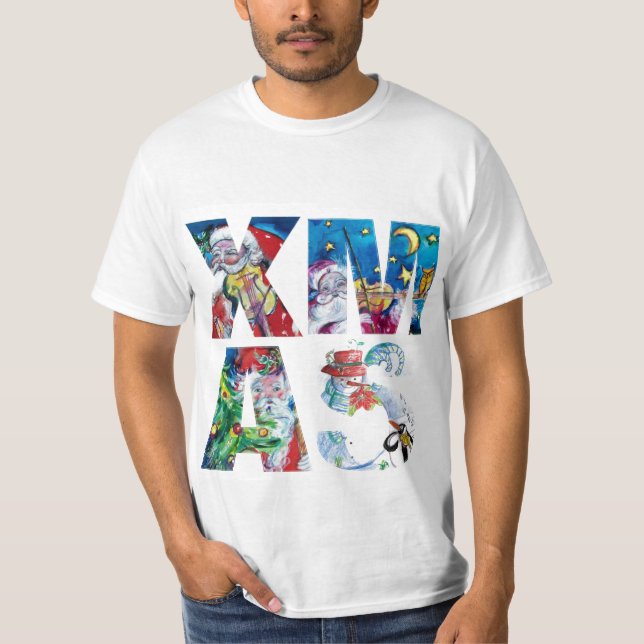 Camiseta Fiesta DE SANTA XMAS MUSICAL / SERENADE DE PENGUIN (Anverso)