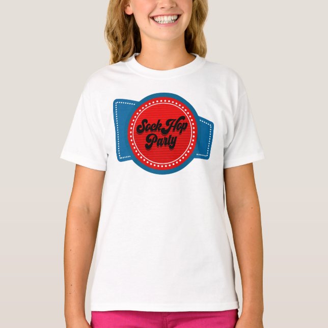Camiseta Fiesta de Sock Hop del 4 de julio (Anverso)