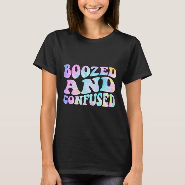 Camiseta Fiesta de Soltera Borracha y Confundida Parte de C (Anverso)