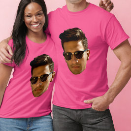 Camiseta Fiesta de soltera con recorte de cara personalizad