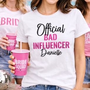 Camiseta Fiesta de Soltera de Influencer Malo Oficial Perso