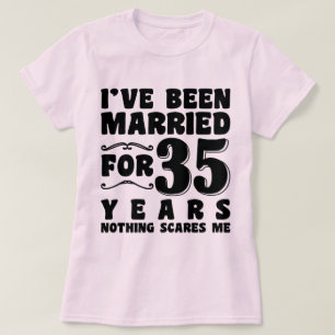 Camiseta Fiesta de soltera después de 35 años de casada