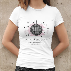 Camiseta Fiesta de Soltera Disco Espacial Retro Compañera d