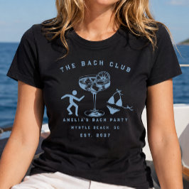 Camiseta Fiesta de soltera en la playa moderna y personaliz
