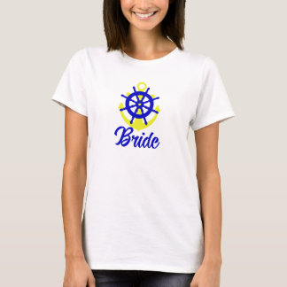 Camiseta Fiesta de soltería de novias con temática náutica