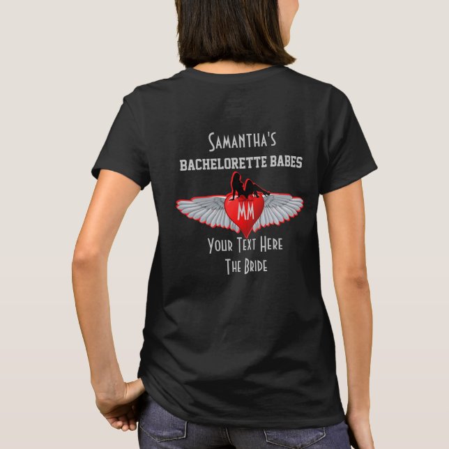 Camiseta Fiesta de soltería estilo tatuaje (Reverso)