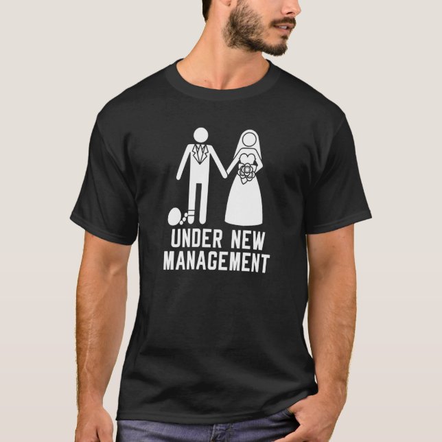 Camiseta Fiesta de Soltero Bajo Nueva Dirección Boda Hombre (Anverso)
