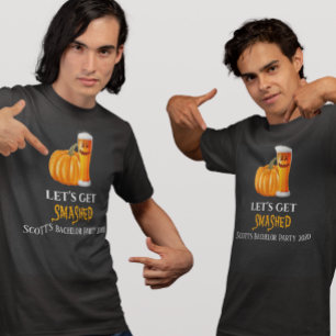 Camiseta Fiesta de Soltero Cerveza Halloween Vamos a Destro