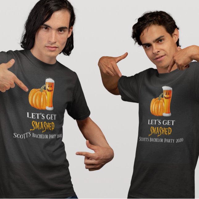Camiseta Fiesta de Soltero Cerveza Halloween Vamos a Destro (Subido por el creador)