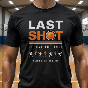 Camiseta Fiesta de Soltero de Baloncesto Último Tiro Naranj