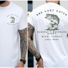 Camiseta Fiesta de Soltero de Pesca con Tema de Pescado Per