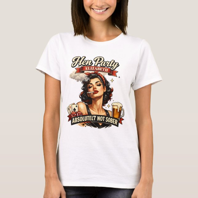 Camiseta Fiesta de Soltero / Despedida de Soltera Divertida (Anverso)