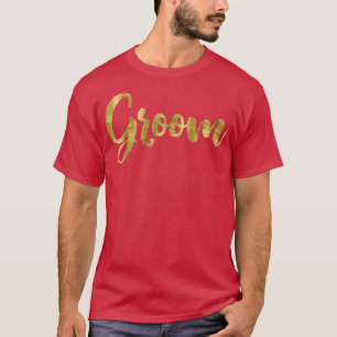 Camiseta Fiesta de Soltero HombreGuión del Novio Escrito a