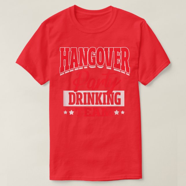 Camiseta Fiesta de Soltero Soltera Fiesta de Resaca Partido (Diseño del anverso)