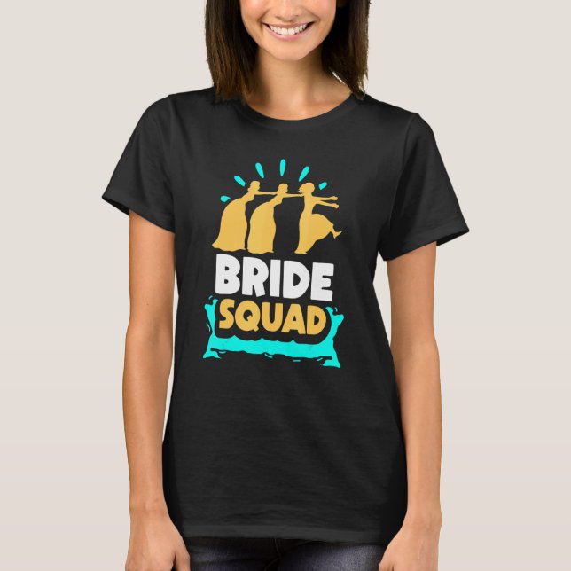 Camiseta Fiesta de Squad de Novia Despedida de Soltera Boda (Anverso)