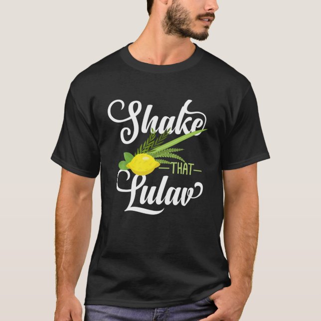 Camiseta Fiesta De Tabernáculos Con Lulav Y Etrog O Sukko (Anverso)