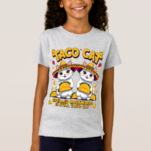 Camiseta Fiesta de Taco Cat Kawaii Lindo Cinco de Mayo Chib