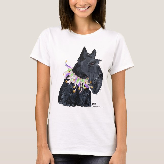Camiseta Fiesta de Terrier Escocés Animal (Anverso)