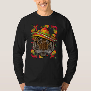 Camiseta Fiesta de tigre mexicano ante el sol