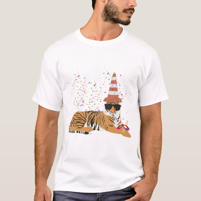 Camiseta Fiesta de tigres - Animales que tienen un Fiesta (Anverso)