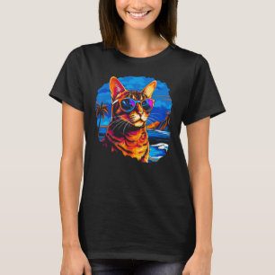 Camiseta Fiesta de Verano de Gato Bengalí