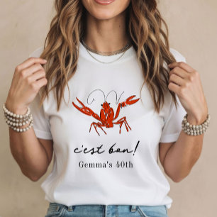 Camiseta Fiesta de Verano de Mariscos C'est Bon Langostinos