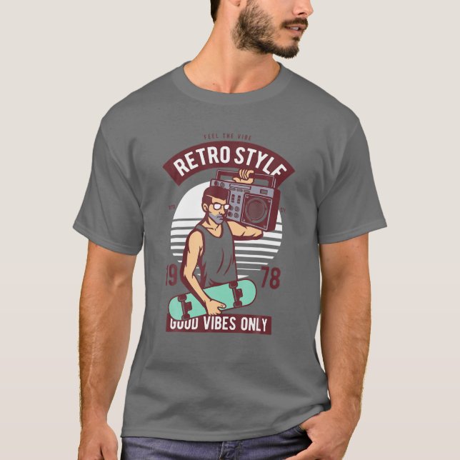Camiseta Fiesta De Vestuario Estético Retro - 70S 80S 90S (Anverso)