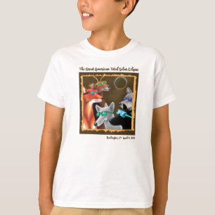 Camiseta Fiesta de visualización de los eclipses de los ami