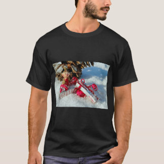 Camiseta Fiesta del Ángel de Navidad Gráfico Festivo