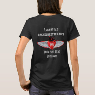 Camiseta Fiesta del bachelorette del estilo del motorista