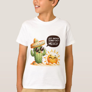 Camiseta Fiesta del Cactus Soleado - Temática Mexicana Capr