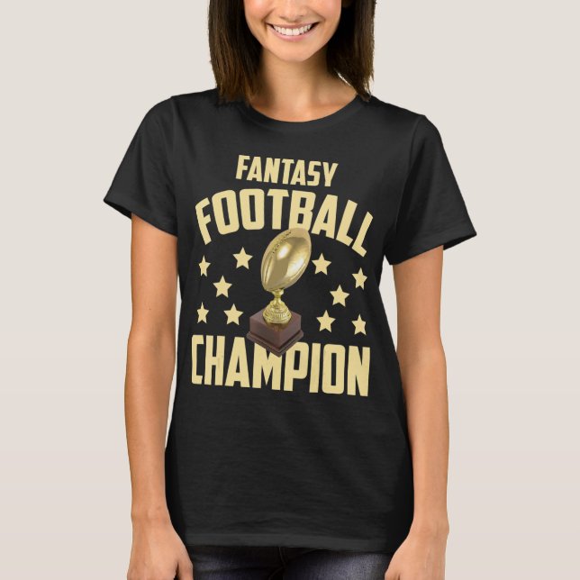Camiseta Fiesta del campeón de fútbol divertido (Anverso)