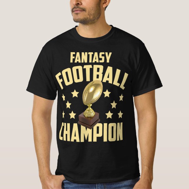 Camiseta Fiesta del campeón de fútbol divertido (Anverso)