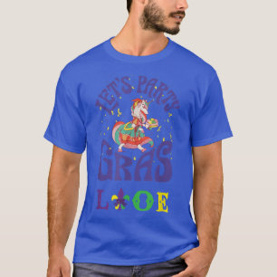 Camiseta Fiesta del Carnaval Mardi Gras Unicorn Mardi