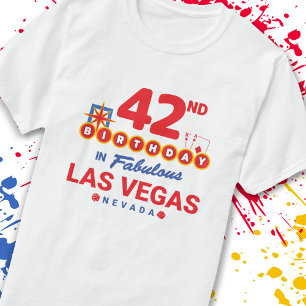 Camiseta Fiesta del Cumpleaños de Las Vegas - 42º Cumpleaño