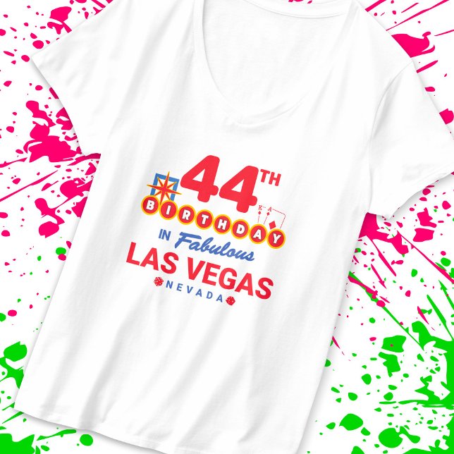 Camiseta Fiesta del Cumpleaños de Las Vegas - 44º Cumpleaño (Subido por el creador)