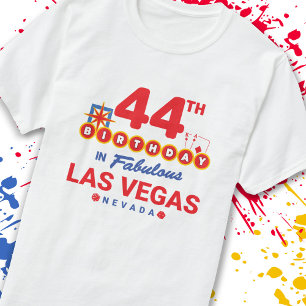 Camiseta Fiesta del Cumpleaños de Las Vegas - 44º Cumpleaño