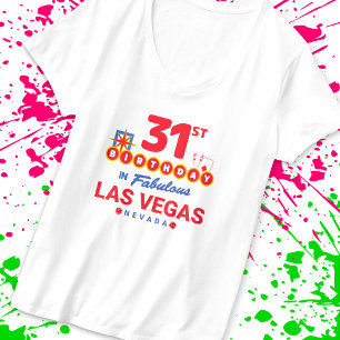 Camiseta Fiesta del Cumpleaños de Las Vegas - Cumpleaños 31