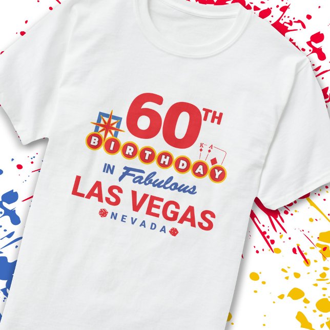Camiseta Fiesta del Cumpleaños de Las Vegas - Cumpleaños 60 (Subido por el creador)