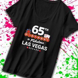 Camiseta Fiesta del Cumpleaños de Las Vegas - Cumpleaños 65