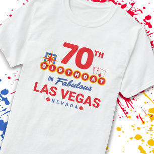 Camiseta Fiesta del Cumpleaños de Las Vegas - Cumpleaños 70