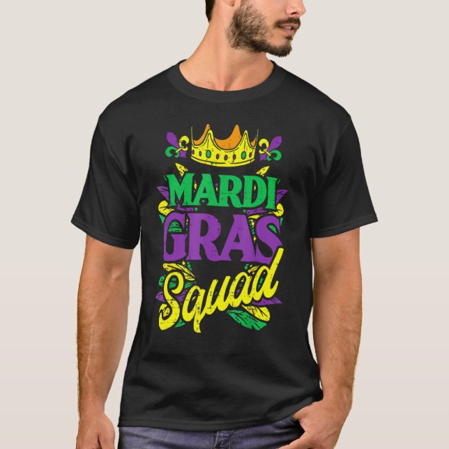 Camiseta Fiesta del Desfile de Carnaval Mardi Gras (Anverso)