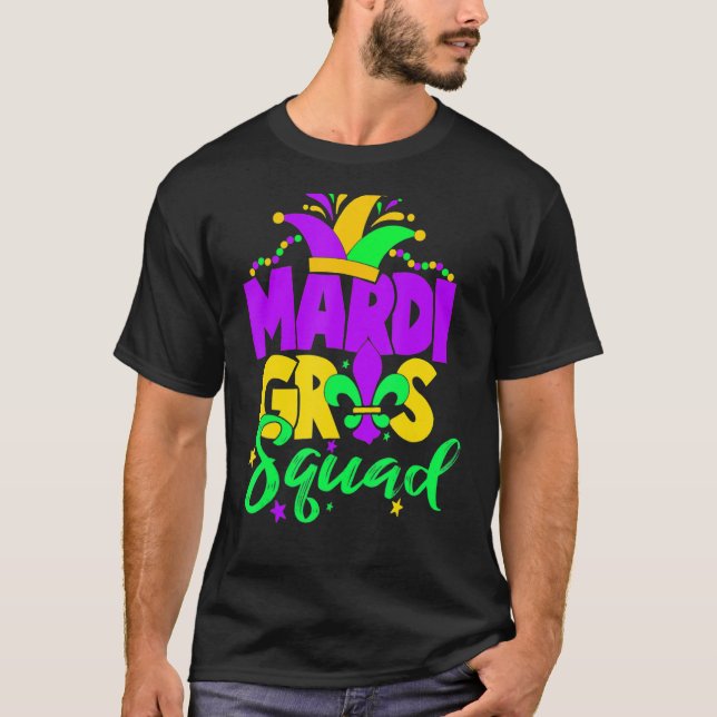 Camiseta Fiesta del Desfile de Carnaval Mardi Gras (Anverso)